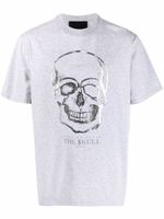 Philipp Plein t-shirt à imprimé tête de mort - Gris - thumbnail