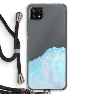 Fantasie pastel: Samsung Galaxy A22 5G Transparant Hoesje met koord