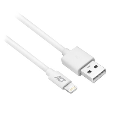 ACT AC3011 USB naar Lightning MFI Gecertificeerde Laad/Data Kabel - 1 meter