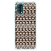 Samsung Galaxy M02s | A02s Doorzichtige Silicone Hoesje Aztec Brown