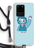 Zwaai: Samsung Galaxy S20 Ultra Transparant Hoesje met koord