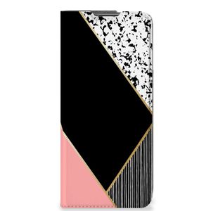 OnePlus Nord CE 2 5G Stand Case Zwart Roze Vormen