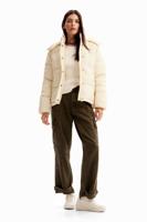 Gewatteerd jack met textuur - WHITE - L