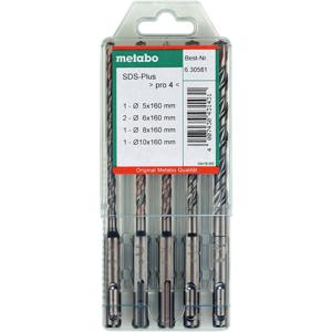 Metabo 630581000 Hamerboorset 5-delig 5 mm, 6 mm, 8 mm, 10 mm Gezamenlijke lengte 160 mm 5 stuk(s)