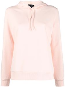 A.P.C. hoodie à lien de resserrage - Rose