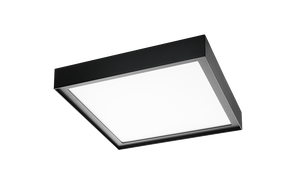 Disc 285x285 zwart 2700K LED 22W + sensor