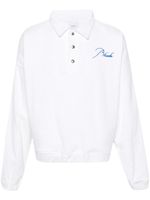 RHUDE polo à logo brodé - Blanc - thumbnail