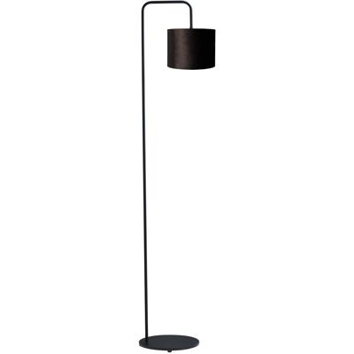 Masterlight Vloer SchemerlampVenus 152cm met zwarte lampenkap - 1262-05-6580-05-20