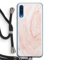 Peach bath: Samsung Galaxy A50 Transparant Hoesje met koord
