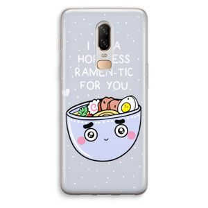 I'm A Hopeless Ramen-Tic For You: OnePlus 6 Transparant Hoesje