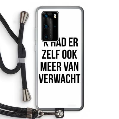 Meer verwacht: Huawei P40 Pro Transparant Hoesje met koord