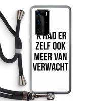 Meer verwacht: Huawei P40 Pro Transparant Hoesje met koord
