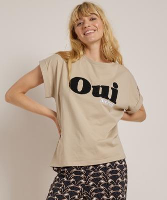 t-shirt boucle oui merci t-shirt boucle oui merci