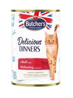 BUTCHER'S Delicious Dinners Stukjes rundvlees in gelei - nat kattenvoer - 400g
