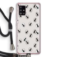 Miauw: Samsung Galaxy A51 5G Transparant Hoesje met koord
