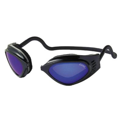 CliC Sport Goggle Small blauw spiegel glazen - Zwart