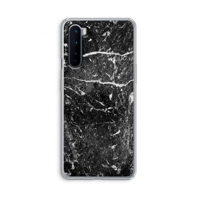 Zwart marmer: OnePlus Nord Transparant Hoesje