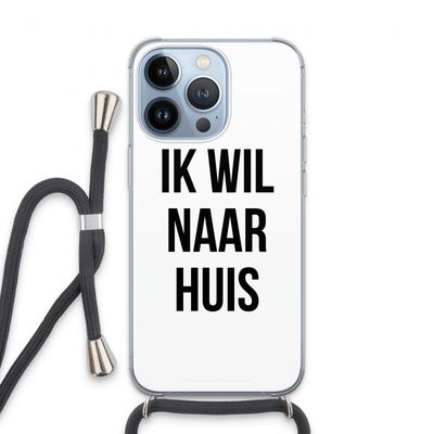 Ik wil naar huis: iPhone 13 Pro Transparant Hoesje met koord