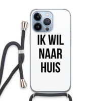 Ik wil naar huis: iPhone 13 Pro Transparant Hoesje met koord