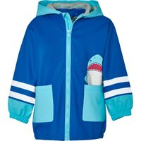 Playshoes regenjas Haai Blauw Maat