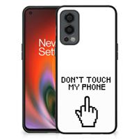 OnePlus Nord 2 | Telefoon Hoesje | Finger Don&apos;t Touch My Phone