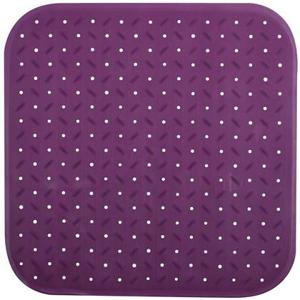 MSV Douche|bad anti-slip mat badkamer - rubber - paars - 54 x 54 cm