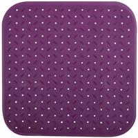 MSV Douche|bad anti-slip mat badkamer - rubber - paars - 54 x 54 cm