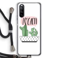 I love cacti: Sony Sony Xperia 10 III Transparant Hoesje met koord