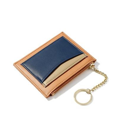 3 STKS mode stiksels Multi-Card rits kaart tas multifunctionele mini portemonnee (oranje)