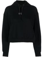 Ea7 Emporio Armani hoodie à logo imprimé - Noir - thumbnail