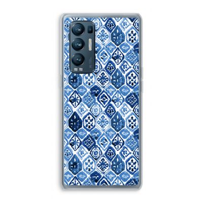 Blauw motief: Oppo Find X3 Neo Transparant Hoesje