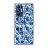 Blauw motief: Oppo Find X3 Neo Transparant Hoesje