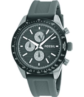 Horlogeband Fossil BQ2251 Silicoon Grijs 14mm