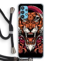 Tiger and Rattlesnakes: Samsung Galaxy A32 4G Transparant Hoesje met koord