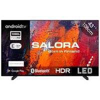 Salora 43FA550 tv 109,2 cm (43") Full HD Smart TV Wifi Zwart 250 cd/m² - thumbnail