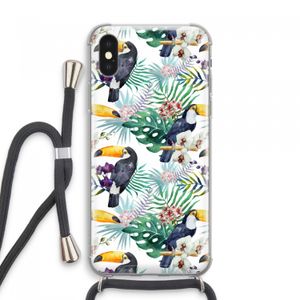 Tukans: iPhone XS Max Transparant Hoesje met koord