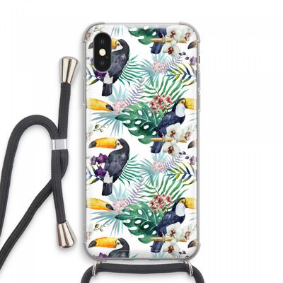 Tukans: iPhone XS Max Transparant Hoesje met koord