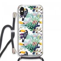 Tukans: iPhone XS Max Transparant Hoesje met koord