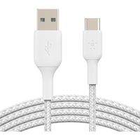 Belkin BOOSTCHARGE gevlochten USB-C naar USB-A kabel kabel 3 meter - thumbnail