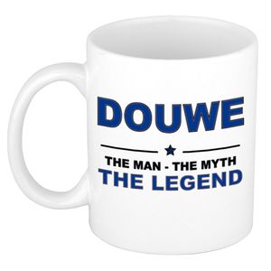 Douwe The man, The myth the legend cadeau koffie mok / thee beker 300 ml