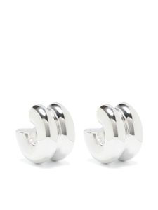 Uncommon Matters boucles d'oreilles Billow à design sculpté - Argent