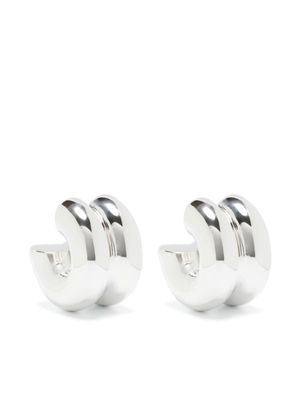 Uncommon Matters boucles d'oreilles Billow à design sculpté - Argent