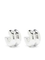 Uncommon Matters boucles d'oreilles Billow à design sculpté - Argent