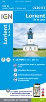 Wandelkaart - Topografische kaart 0720ET Lorient - Ile de Groix | IGN - Institut Géographique National - thumbnail