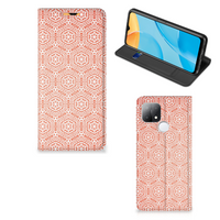 OPPO A15 Hoesje met Magneet Pattern Orange