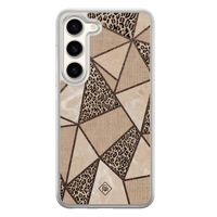 Samsung Galaxy S23 hybride hoesje - Leopard abstract