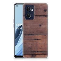 OPPO Reno 7 5G | Find X5 Lite | Bumper Hoesje | Old Wood