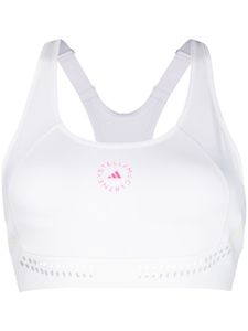 adidas by Stella McCartney x Stella McCartney brassière de sport à logo imprimé - Blanc