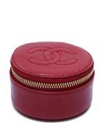 CHANEL Pre-Owned boîte à bijoux à logo brodé CC (1995) - Rouge