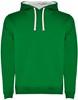 Roly RY1067 Men´s Urban Hooded Sweatshirt - Kelly Green 20/White 01 - XS